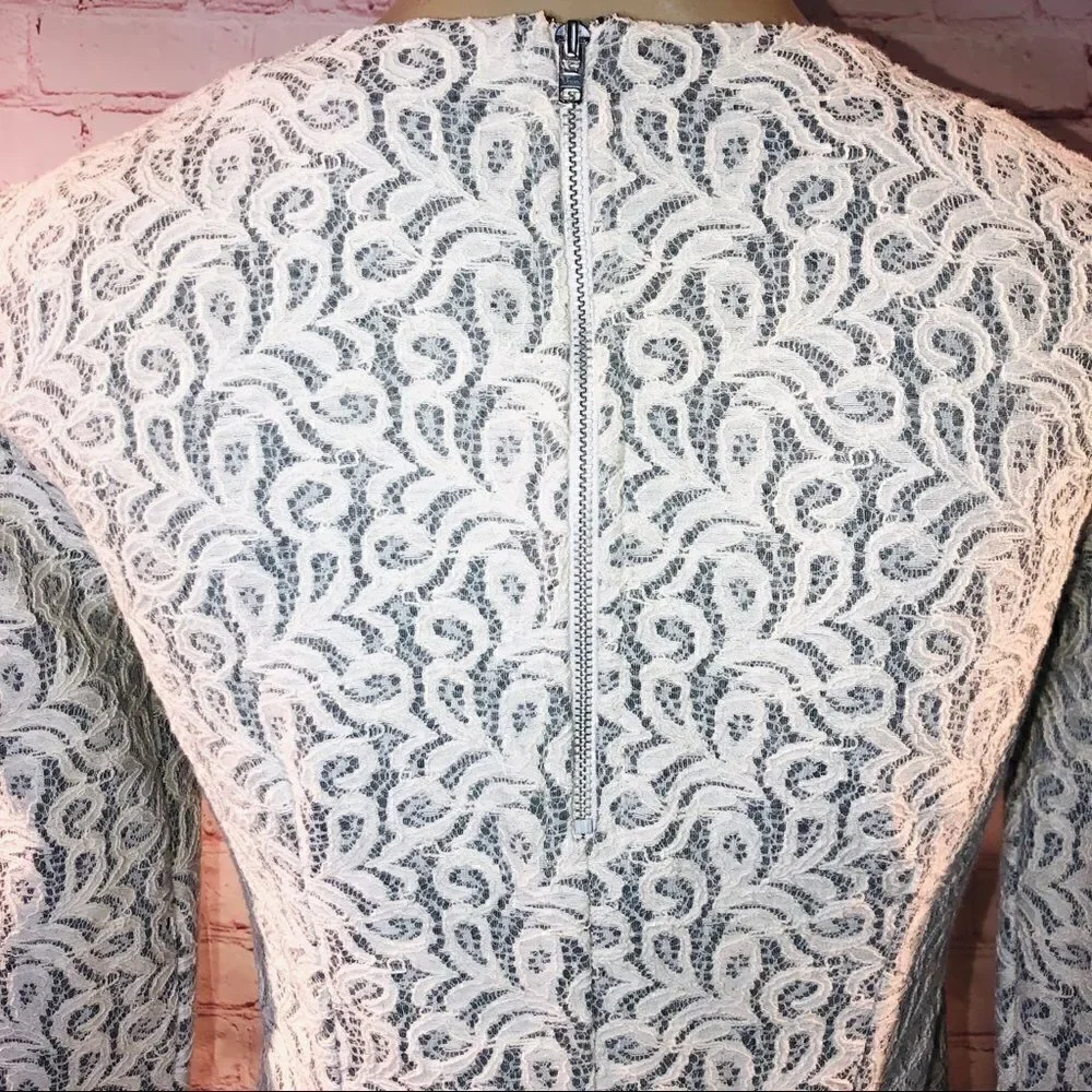 J.Crew lace peplum top